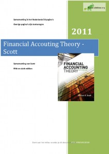 Financial Accounting Theory samenvatting Scott