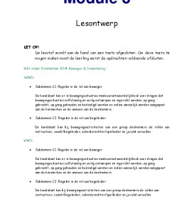 Lesontwerp hoogspringen