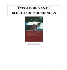 TYPOLOGIE VAN DE BEDRIJFSHUISHOUDINGEN