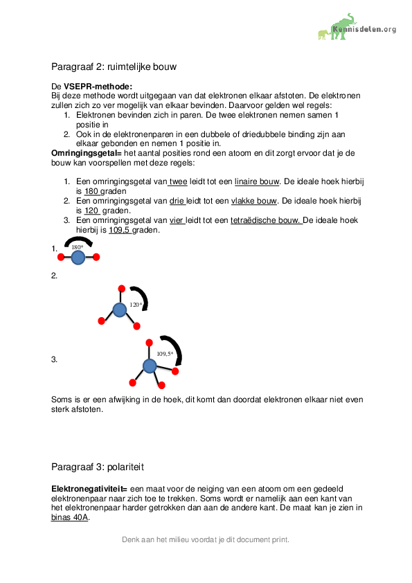 Nova 5 VWO. Hoofdstuk 7 ruimtelijke bouw van moleculen