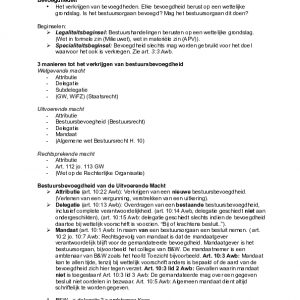 BESTUURSRECHT Compleet alle colleges en casus