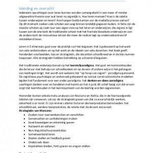 Samenvatting Leren in 5 dimensies