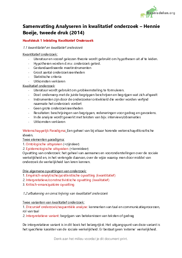 Analyseren in kwalitatief onderzoek - denken en doen (2e druk)