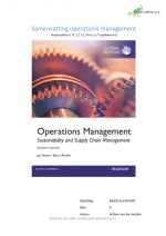 Samenvatting Operations Management blok 6 Bedrijfskunde MER