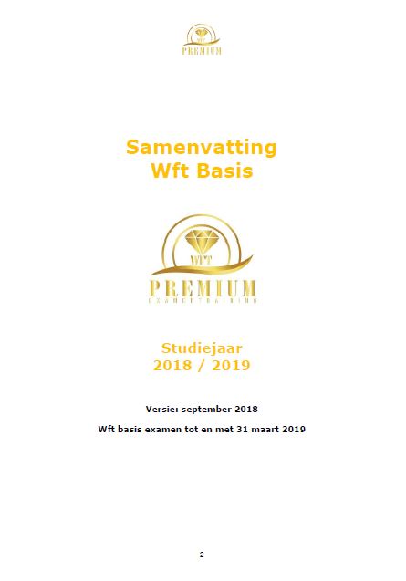 Wft basis samenvatting 2018 2019