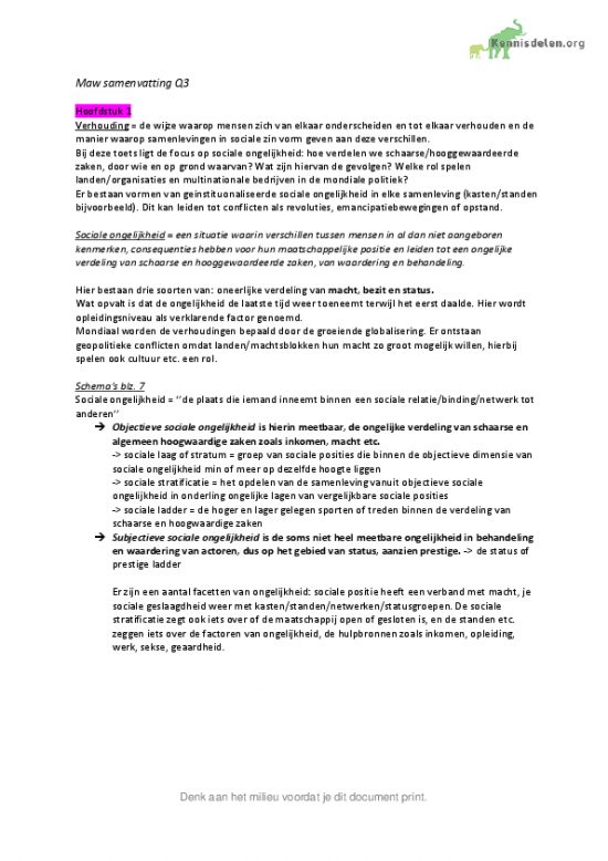 Sociale ongelijkheid