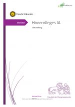 Infectie en afweer Hoorcolleges 2019 uitgewerkt