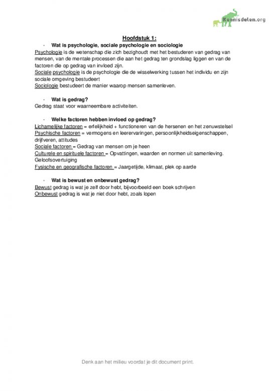 Leerdoelen gedrag & samenleving → 9 gehaald