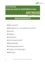 PATHOLOGIE VERSLAG OVER ZIEKTEBEELD ARTROSE