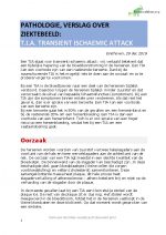 PATHOLOGIE VERSLAG OVER ZIEKTEBEELD VAN TIA