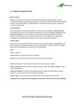 Samenvatting Aardrijkskunde hoofdstuk 1 cultures around the world