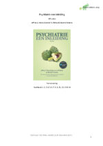Samenvatting Psychopathologie Psychiatrie een inleiding 10e editie